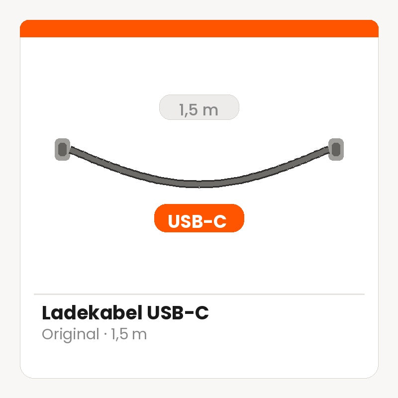 Ladekabel | USB C - USB C | Original, 1,5 m